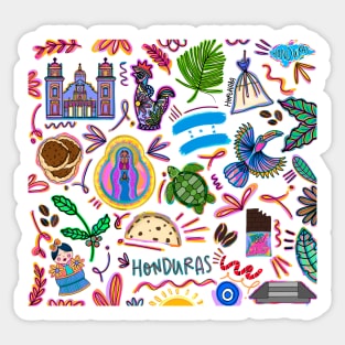 Honduran doodles Sticker